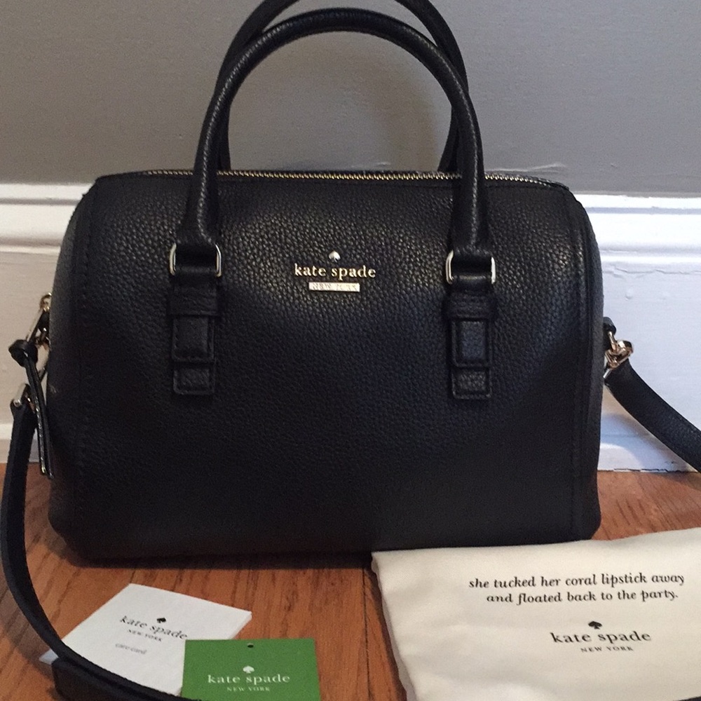 Kate Spade Jackson Street Large Lane-Black&Gold